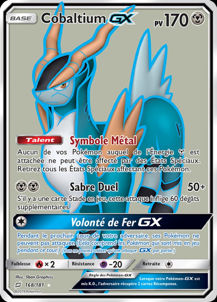 Carte Pokémon: Cobalion GX [Cobaltium GX]