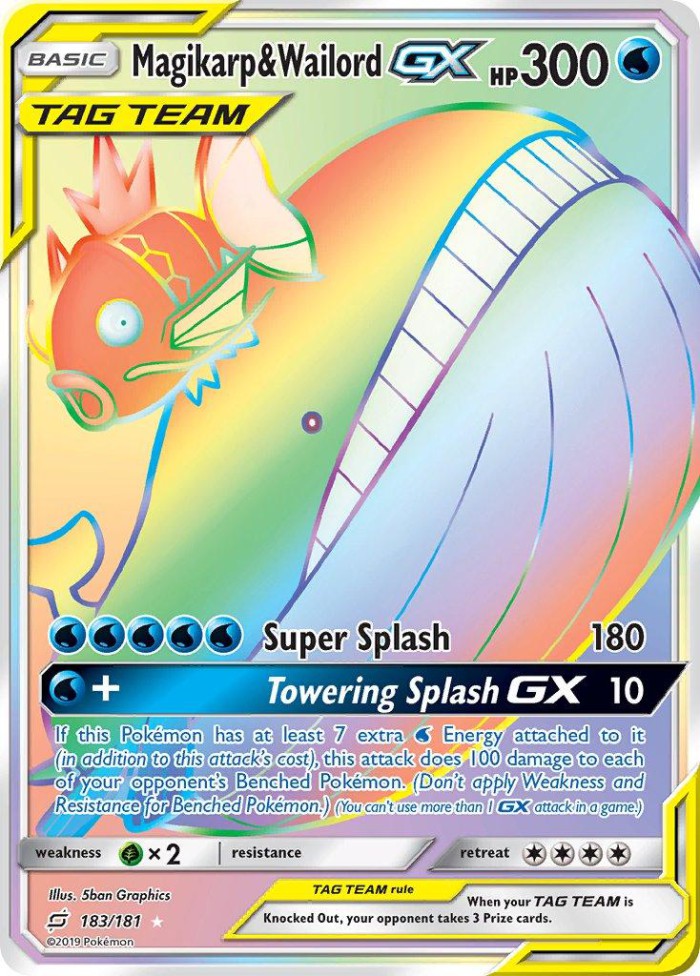 Carte Pokémon: Magikarp & Wailord GX [Magicarpe et Wailord GX]