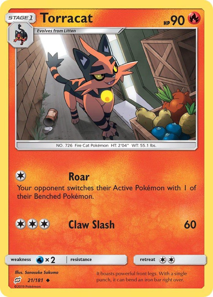 Carte Pokémon: Torracat [Matoufeu]