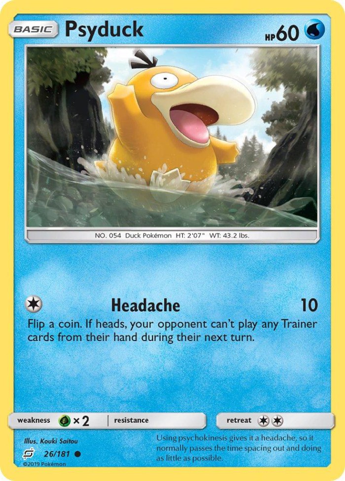 Carte Pokémon: Psyduck [Psykokwak]