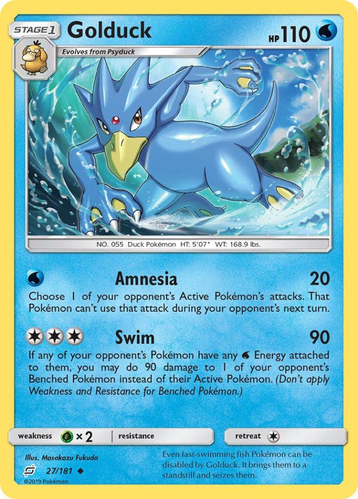 Carte Pokémon: Golduck [Akwakwak]