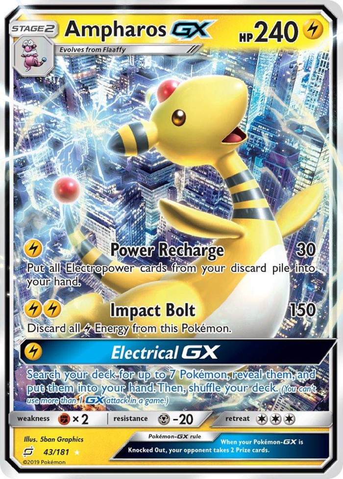 Carte Pokémon: Ampharos GX [Pharamp GX]