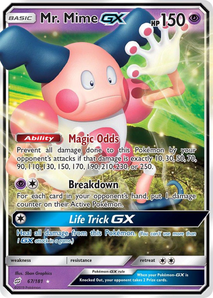 Carte Pokémon: Mr. Mime GX [M. Mime GX]