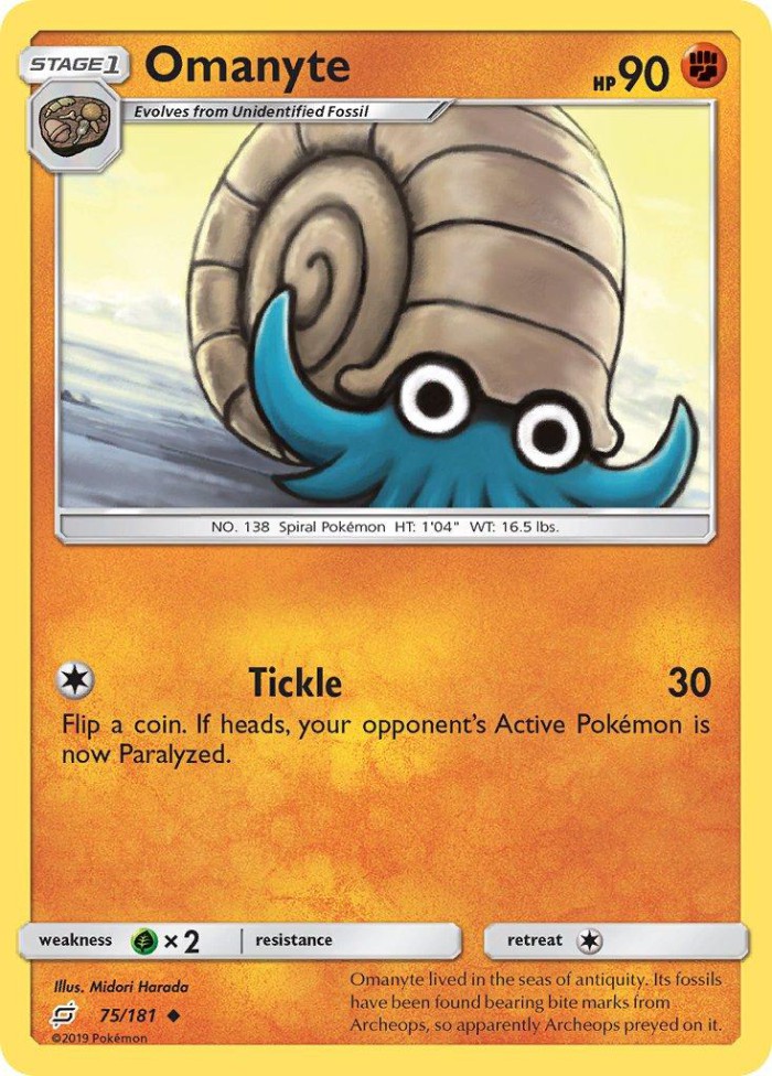 Carte Pokémon: Omanyte [Amonita]