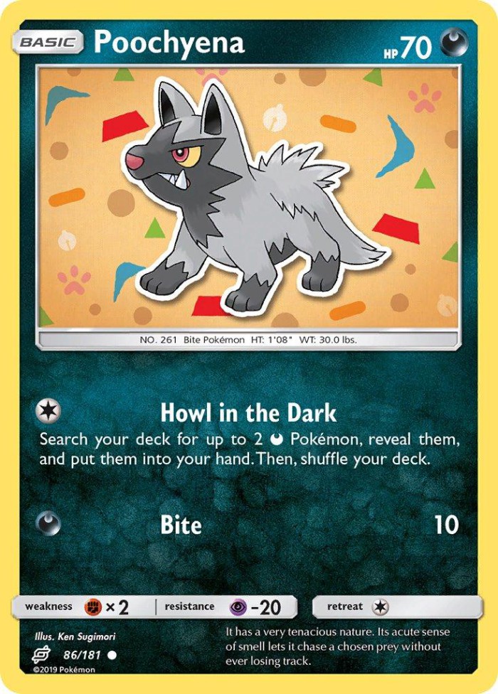 Carte Pokémon: Poochyena [Medhyèna]