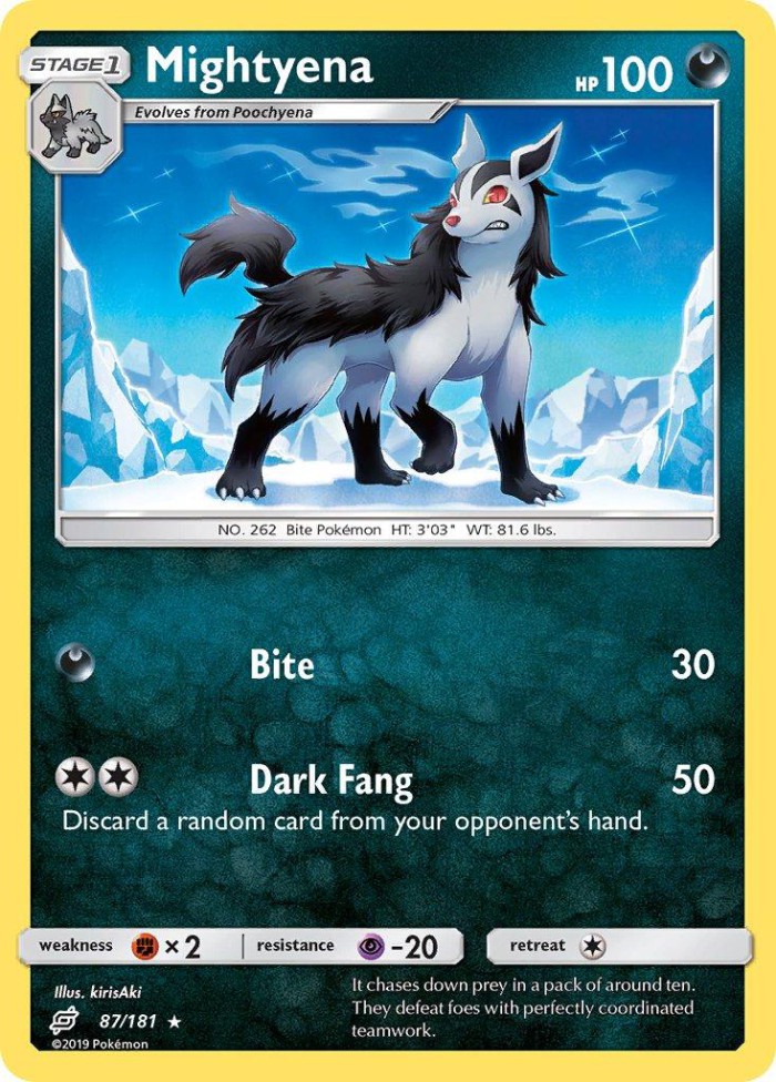 Carte Pokémon: Mightyena [Grahyèna]