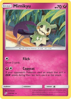 Carte Pokémon: Mimikyu