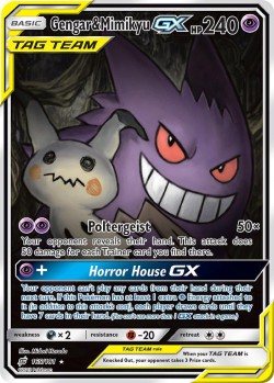 Carte Pokémon: Gengar & Mimikyu GX