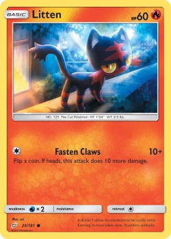 Carte Pokémon: Litten