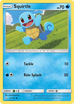 Carte Pokémon: Squirtle