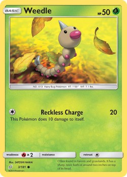 Carte Pokémon: Weedle