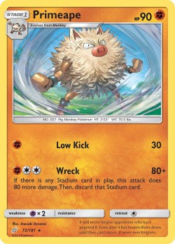 Carte Pokémon: Primeape