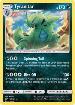 Carte Pokémon: Tyranitar