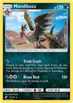 Carte Pokémon: Mandibuzz