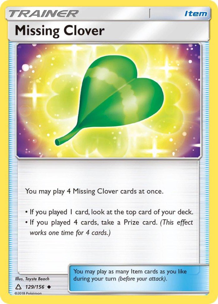 Carte Pokémon: Missing Clover [Trèfle Manquant]