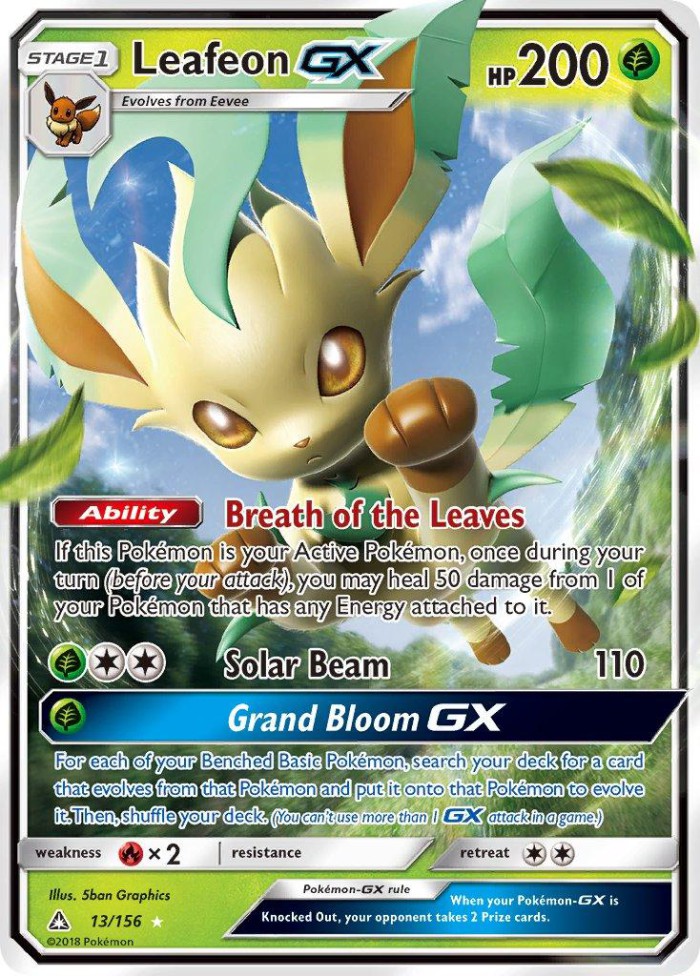 Carte Pokémon: Leafeon GX [Phyllali GX]