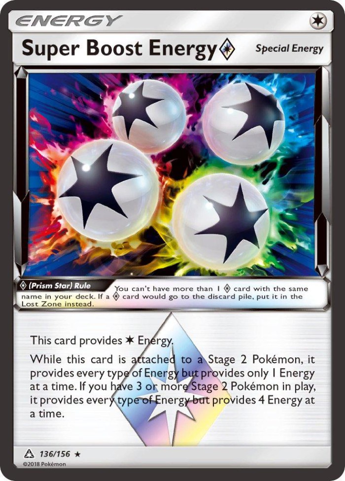 Carte Pokémon: Super Boost Energy Prism Star [Énergie Super Boost Prisme Étoile]