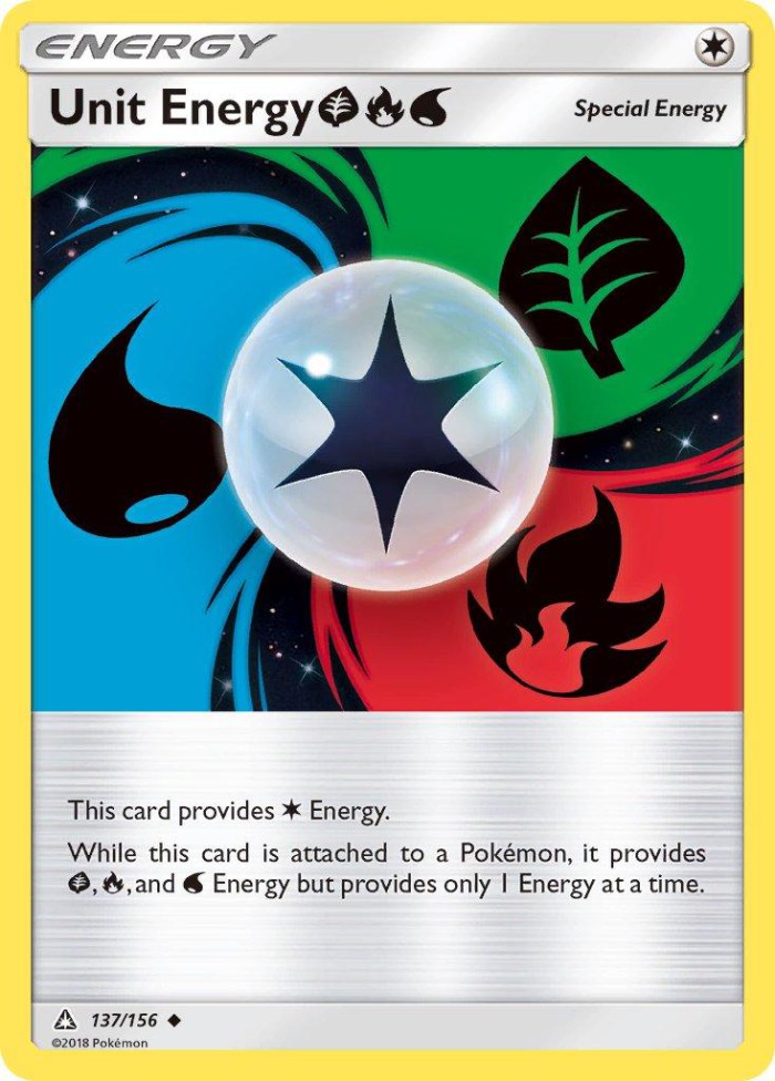 Carte Pokémon: Unit Energy Grass Fire Water [Énergie Unitaire Plante Feu Eau]