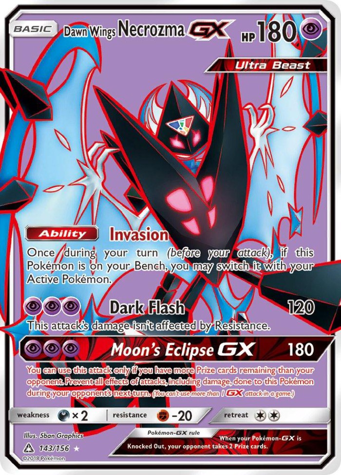 Carte Pokémon: Dawn Wings Necrozma GX [Necrozma Ailes de l'Aurore GX]