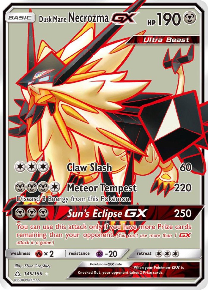 Carte Pokémon: Dusk Mane Necrozma GX [Necrozma Crinière du Couchant GX]