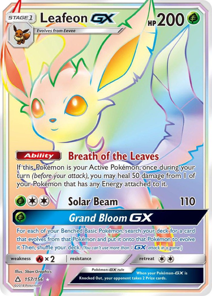 Carte Pokémon: Leafeon GX [Phyllali GX]