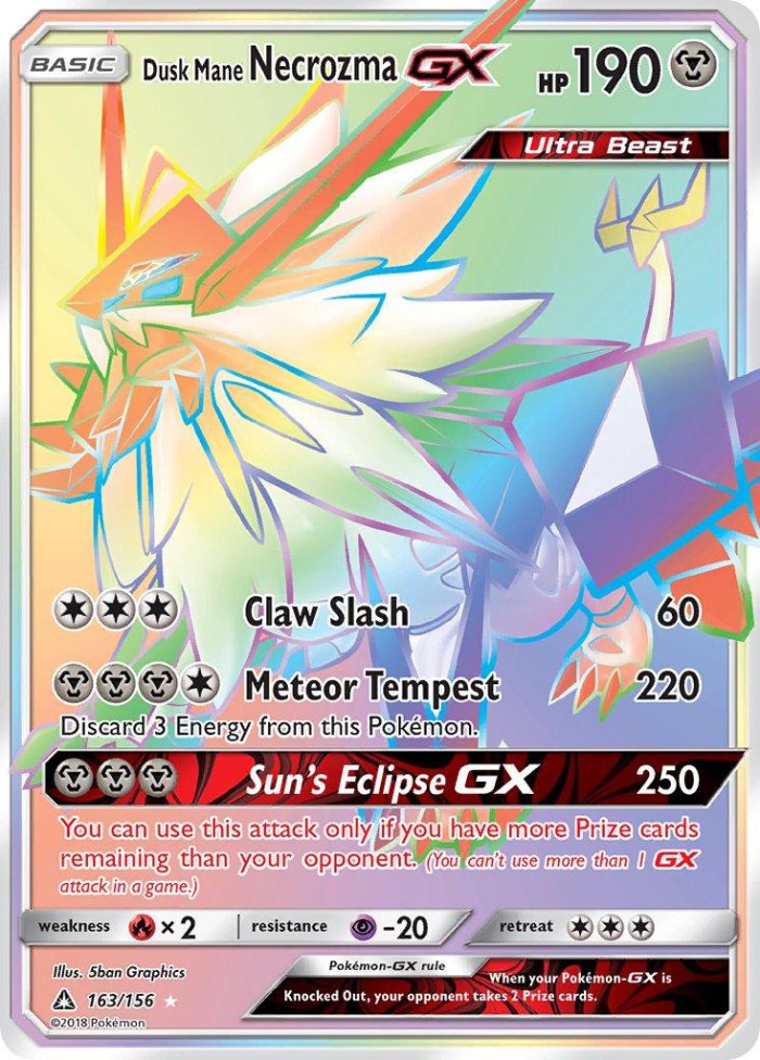 Carte Pokémon: Dusk Mane Necrozma GX [Necrozma Crinière du Couchant GX]