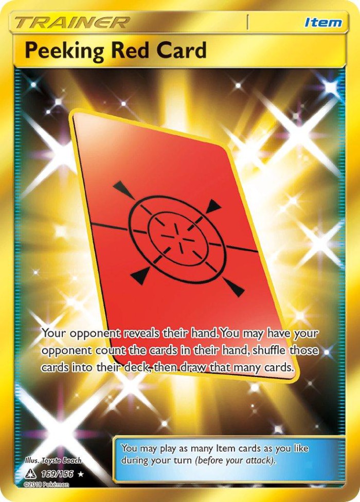 Carte Pokémon: Peeking Red Card [Coup d'Œil au Carton Rouge]