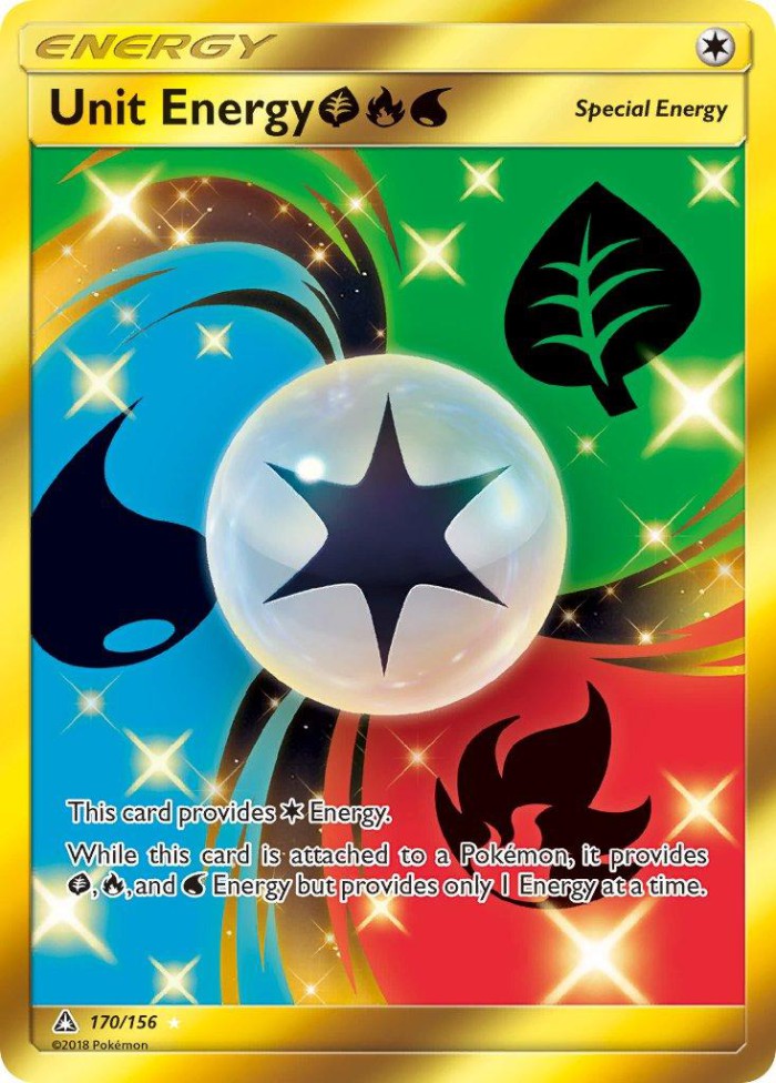 Carte Pokémon: Unit Energy Grass Fire Water [Énergie Unitaire Plante Feu Eau]