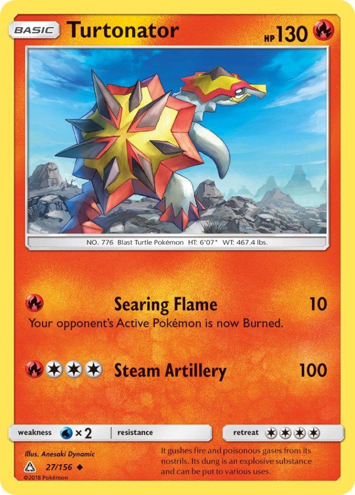 Carte Pokémon: Turtonator [Boumata]