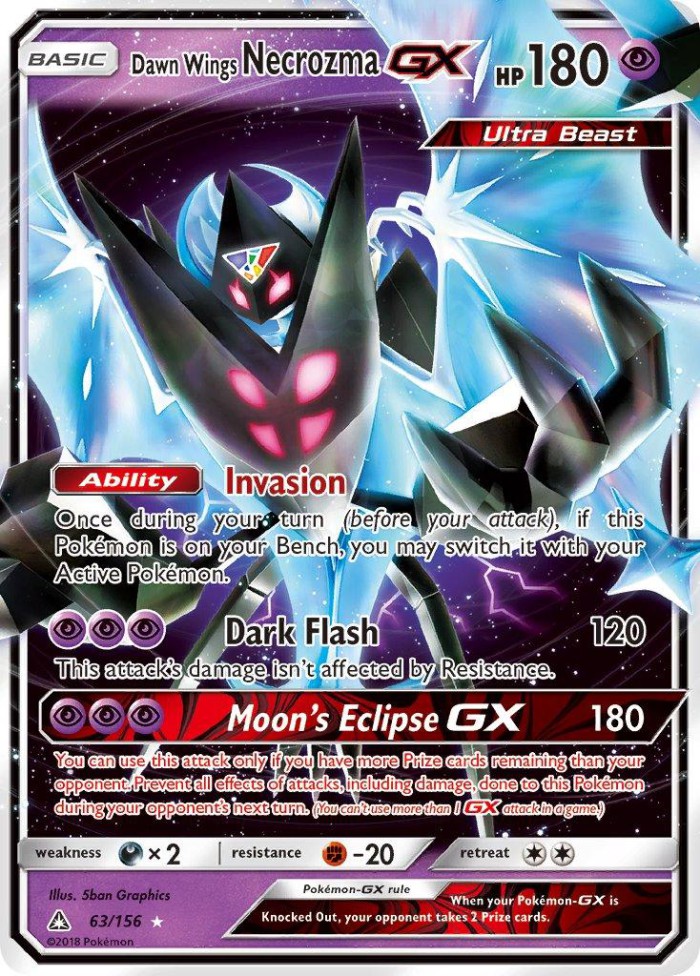 Carte Pokémon: Dawn Wings Necrozma GX [Necrozma Ailes de l'Aurore GX]