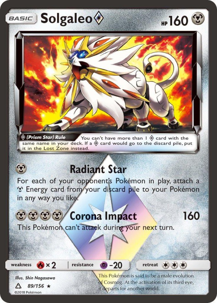 Carte Pokémon: Solgaleo Prism Star [Solgaleo Prisme Étoile]