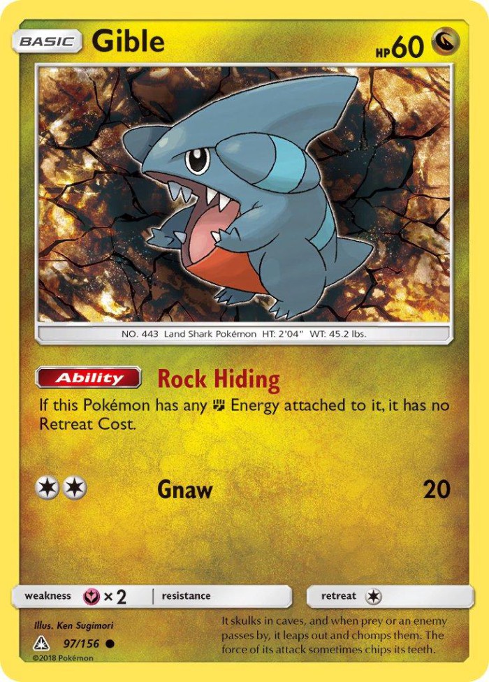 Carte Pokémon: Gible [Griknot]