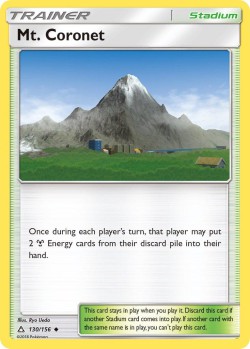 Carte Pokémon: Mt. Coronet