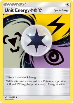 Carte Pokémon: Unit Energy Lightning Psychic Metal