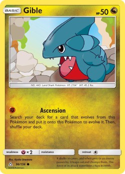 Carte Pokémon: Gible