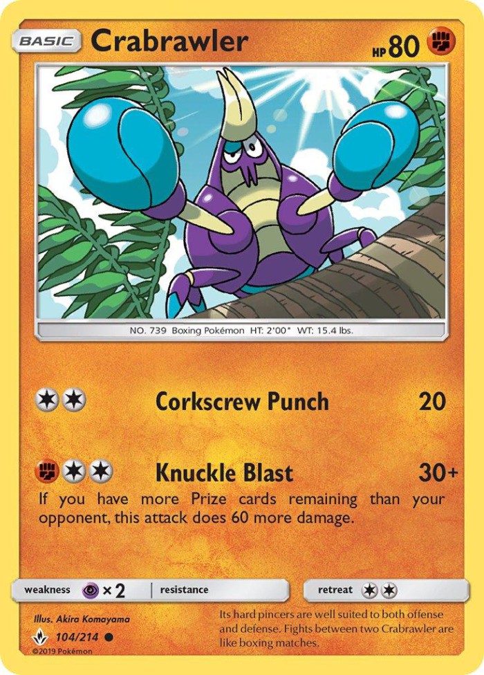 Carte Pokémon: Crabrawler [Crabagarre]