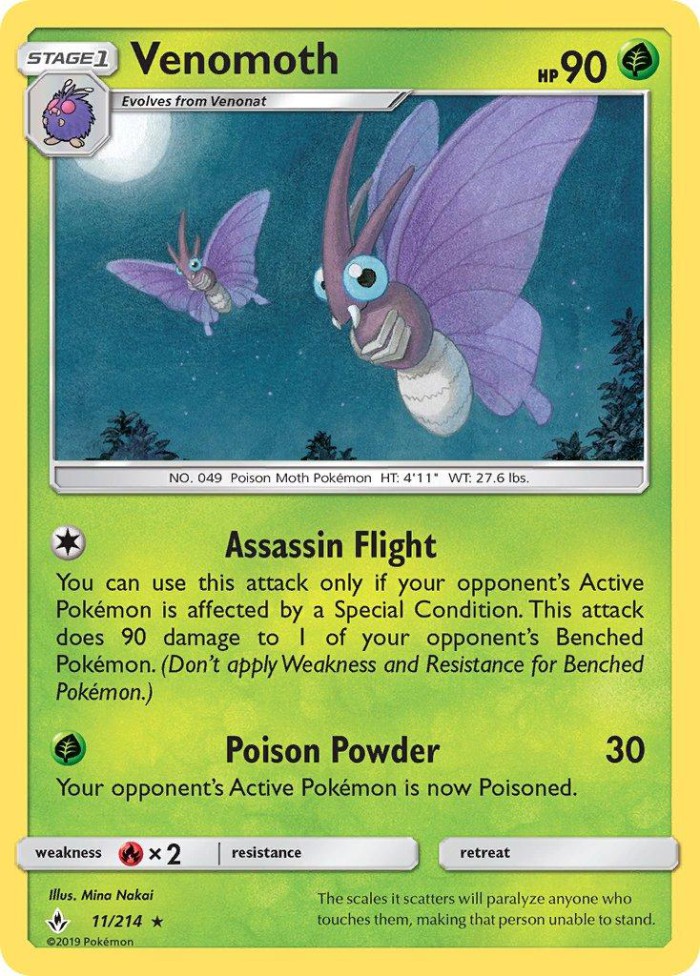 Carte Pokémon: Venomoth [Aéromite]