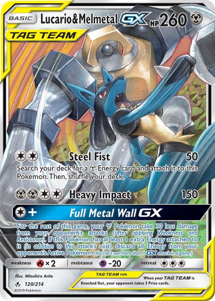 Carte Pokémon: Lucario & Melmetal GX [Lucario et Melmetal GX]