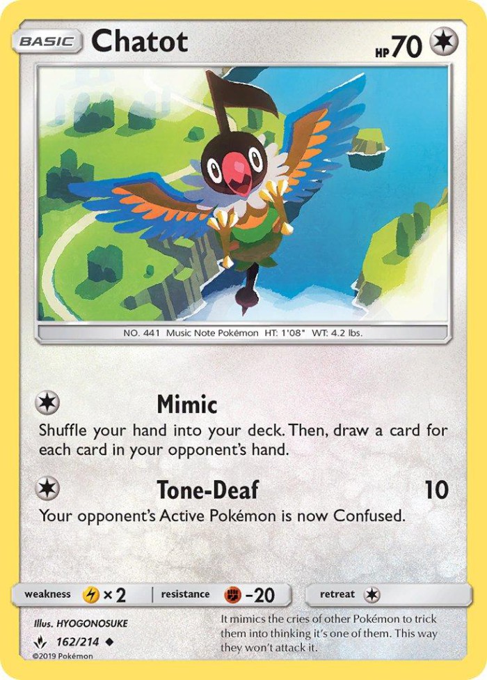 Carte Pokémon: Chatot [Pijako]