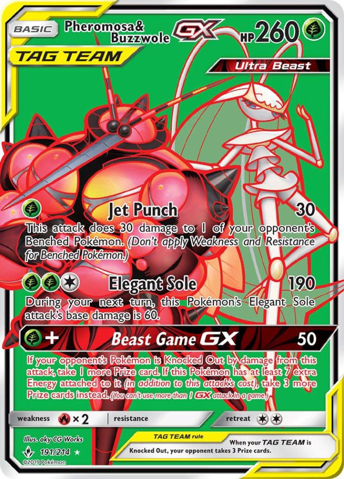 Carte Pokémon: Pheromosa & Buzzwole GX [Cancrelove et Mouscoto GX]