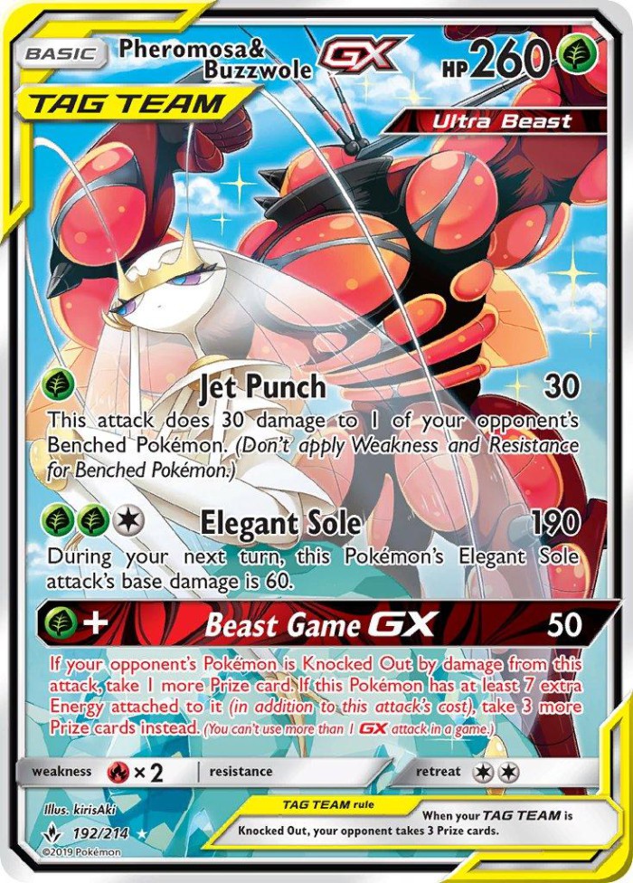 Carte Pokémon: Pheromosa & Buzzwole GX [Cancrelove et Mouscoto GX]