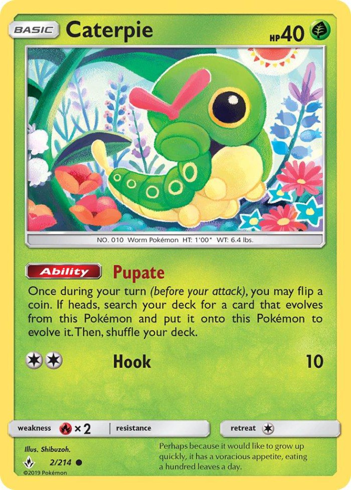 Carte Pokémon: Caterpie [Chenipan]