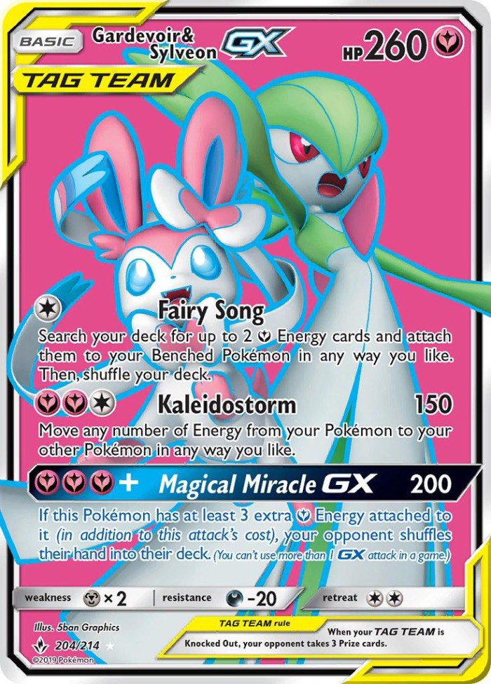 Carte Pokémon: Gardevoir & Sylveon GX [Gardevoir et Nymphali GX]