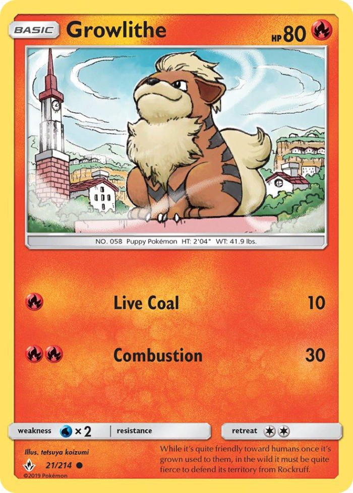 Carte Pokémon: Growlithe [Caninos]