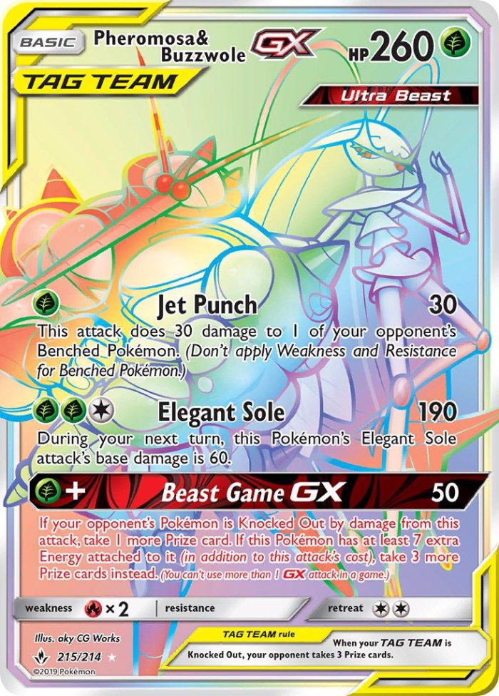 Carte Pokémon: Pheromosa & Buzzwole GX [Cancrelove et Mouscoto GX]