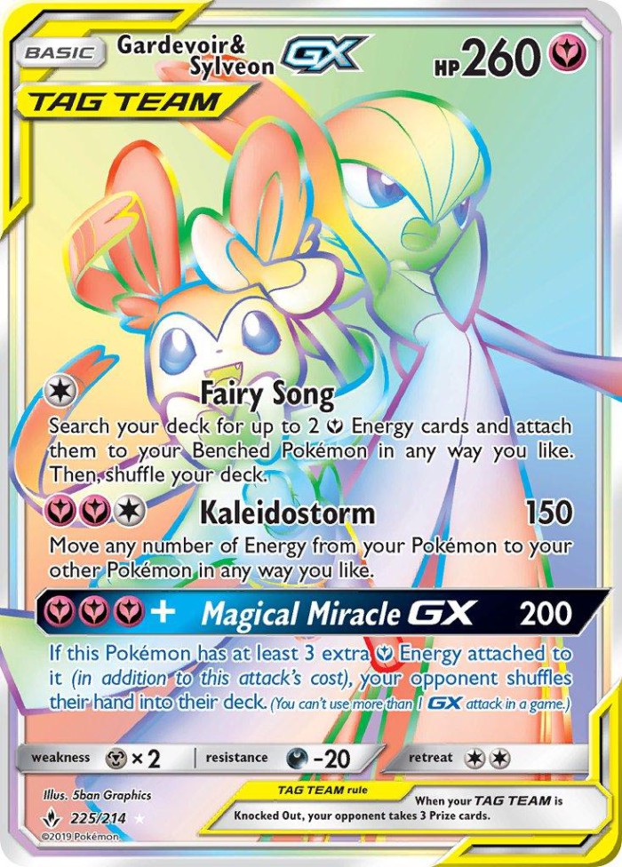 Carte Pokémon: Gardevoir & Sylveon GX [Gardevoir et Nymphali GX]