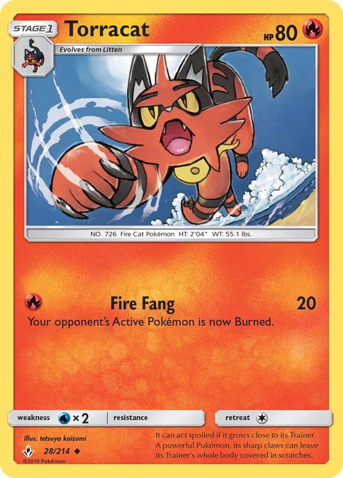 Carte Pokémon: Torracat [Matoufeu]