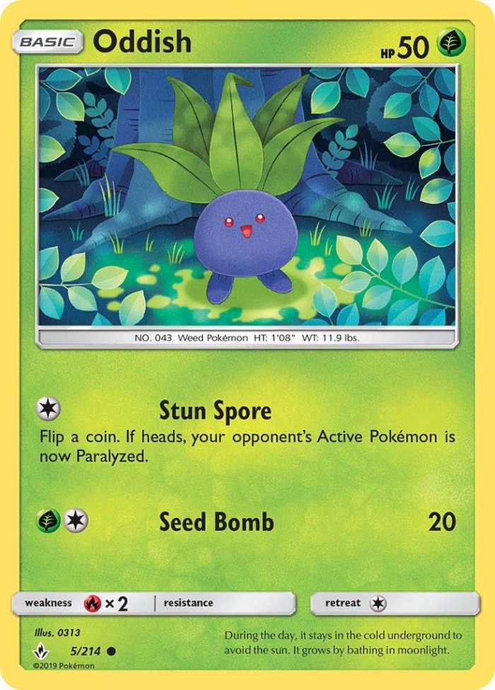 Carte Pokémon: Oddish [Mystherbe]