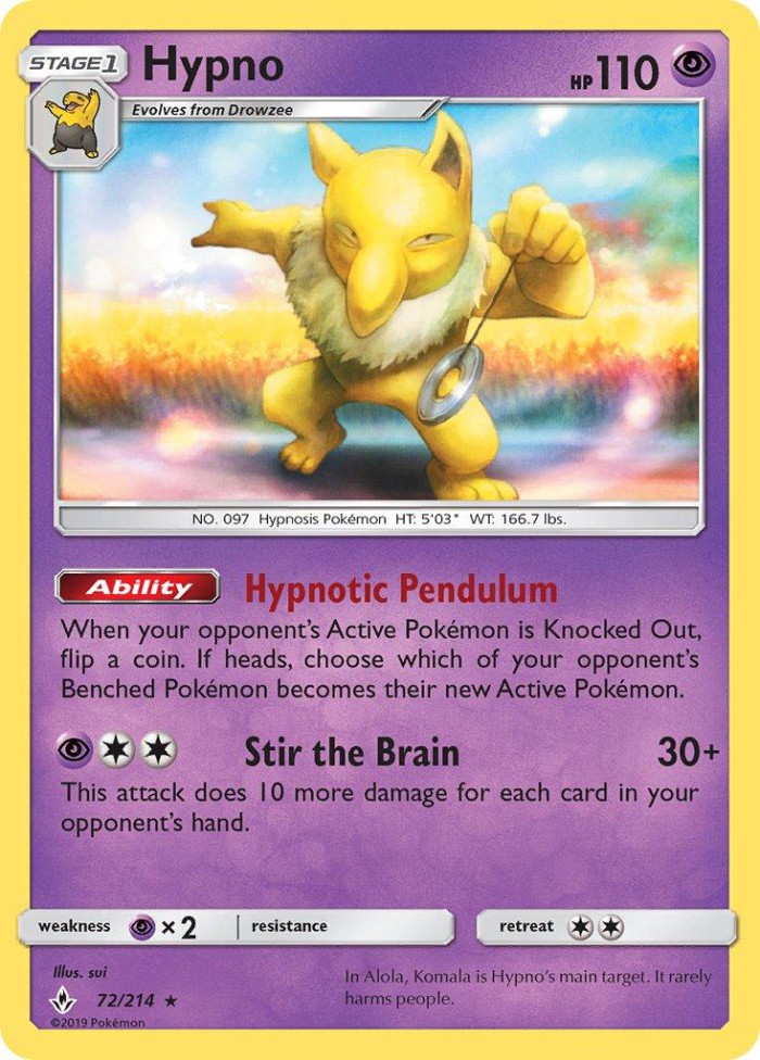 Carte Pokémon: Hypno [Hypnomade]