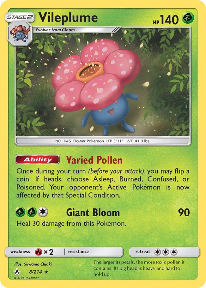 Carte Pokémon: Vileplume [Rafflesia]